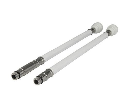 JG Speedfit White Flexible Tap Connector For Monobloc Mixers (15mm x M12 x 300mm) (Pair)