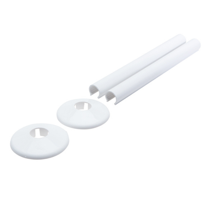 Talon Snappit Pipe Cover and Collar Pack 200mm White