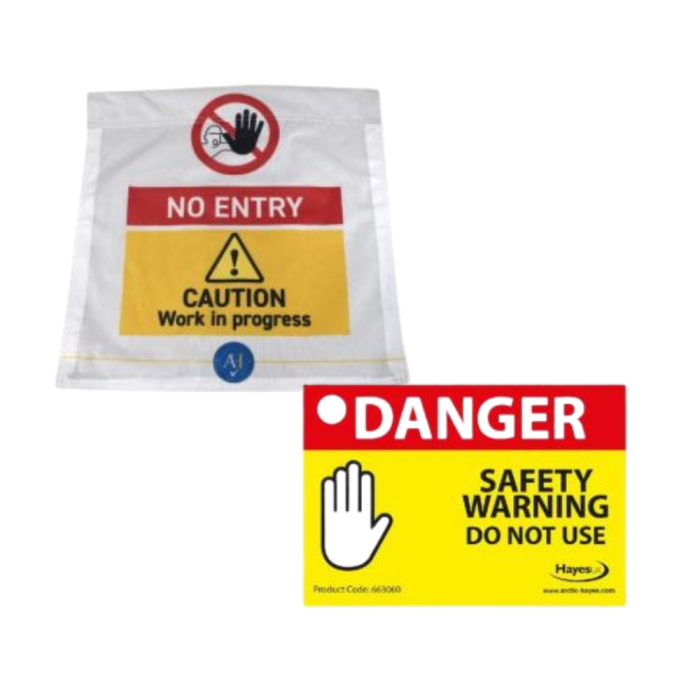 Arctic Hayes Warning Signs and Labels