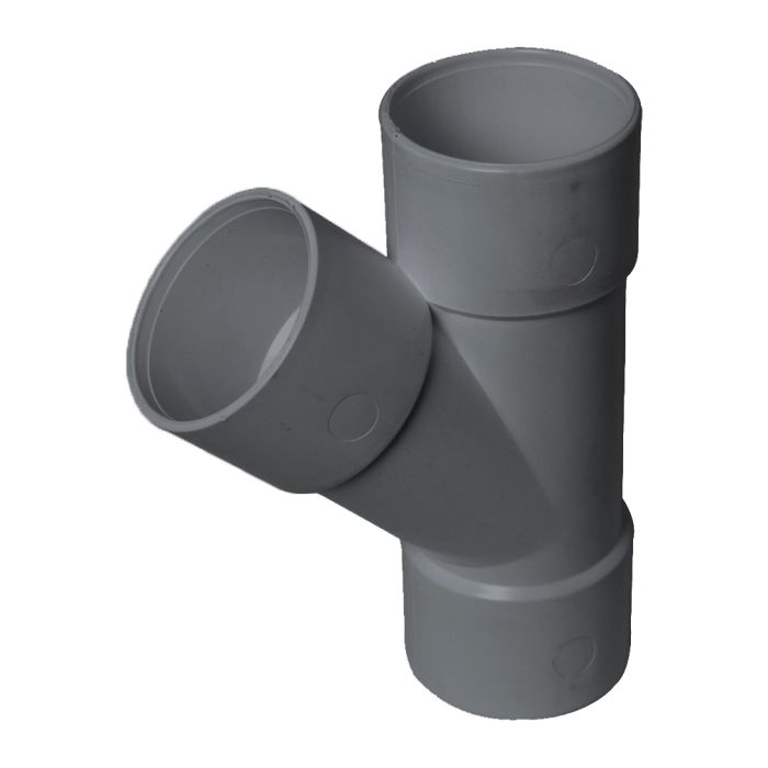 FloPlast Solvent Weld 45 Deg Junction (40mm) (Grey)