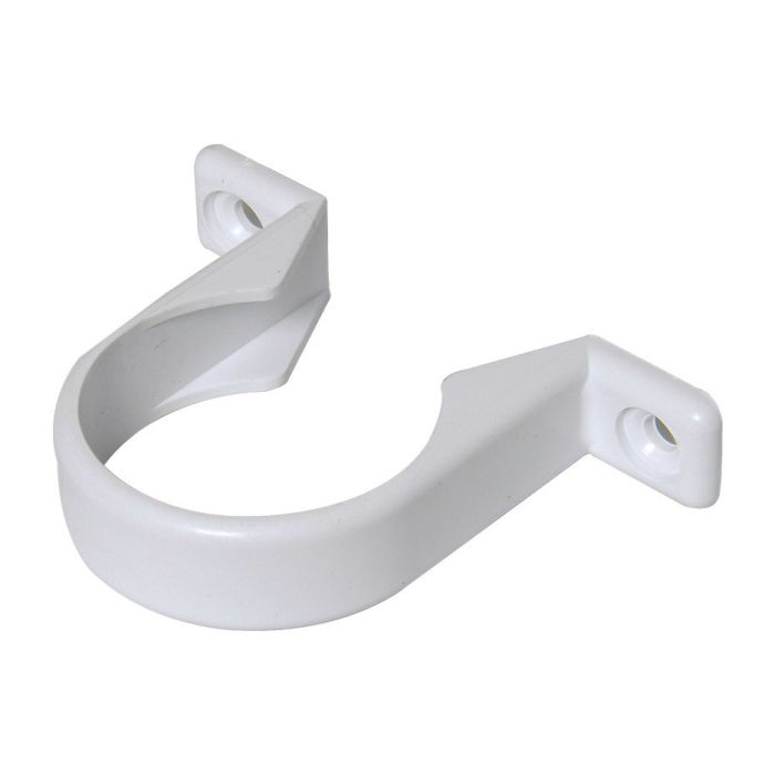 FloPlast Solvent Weld Pipe Clip (32mm) (White)
