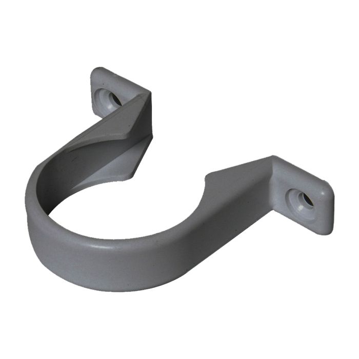 FloPlast Solvent Weld Pipe Clip (32mm) (Grey)