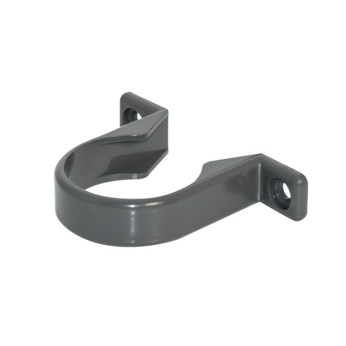 FloPlast Solvent Weld Pipe Clip (40mm) (Anthracite Grey)