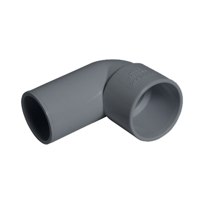 FloPlast Solvent Weld 90 Deg Conversion Bend (32mm) (Grey)
