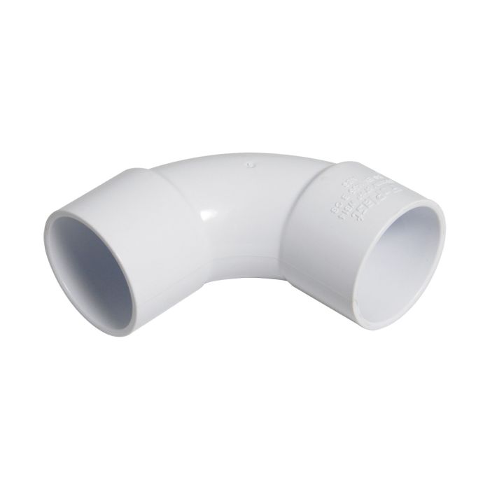 FloPlast Solvent Weld 87.5 Deg Swept Bend (32mm) (White)