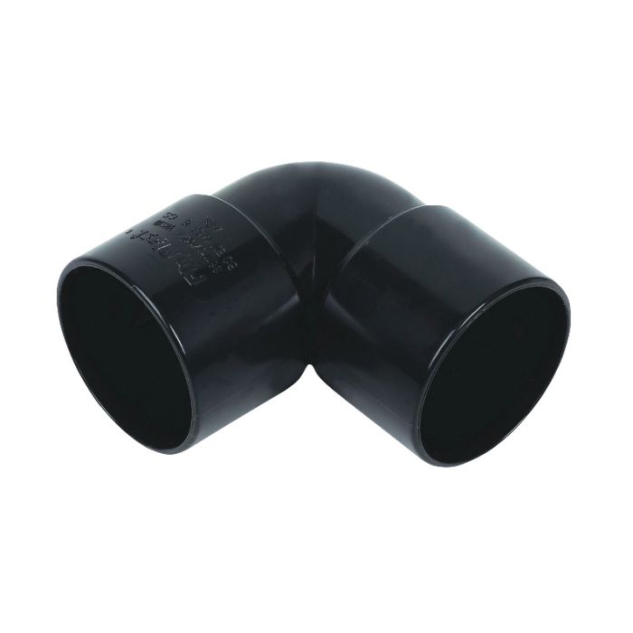 FloPlast Solvent Weld 90 Deg Knuckle Bend (32mm) (Black)
