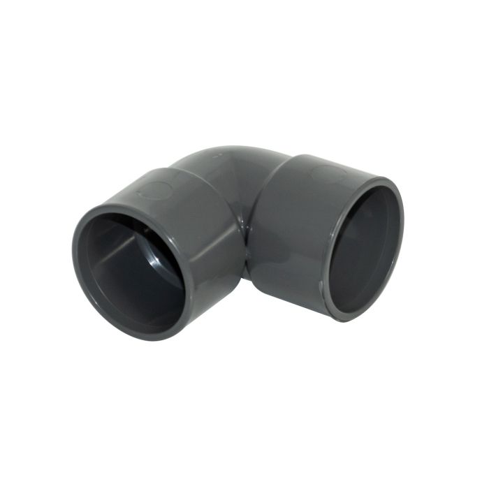 FloPlast Solvent Weld 90 Deg Knuckle Bend (40mm) (Anthracite Grey)