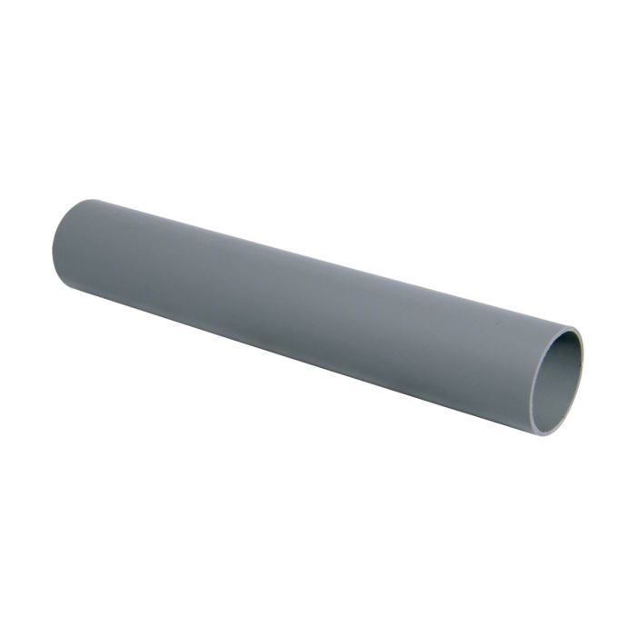 FloPlast Solvent Weld Pipe (40mm x 3m) (Grey) (Pack of 10)