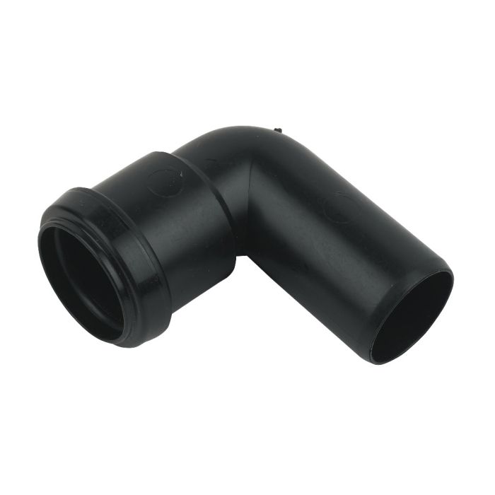 FloPlast 90 Degree Conversion Bend for Push Fit Waste Pipe (32mm) (Black)