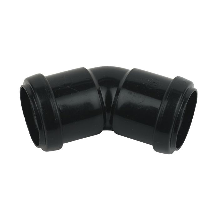 FloPlast Obtuse Bend for Push Fit Waste Pipe (32mm) (Black)