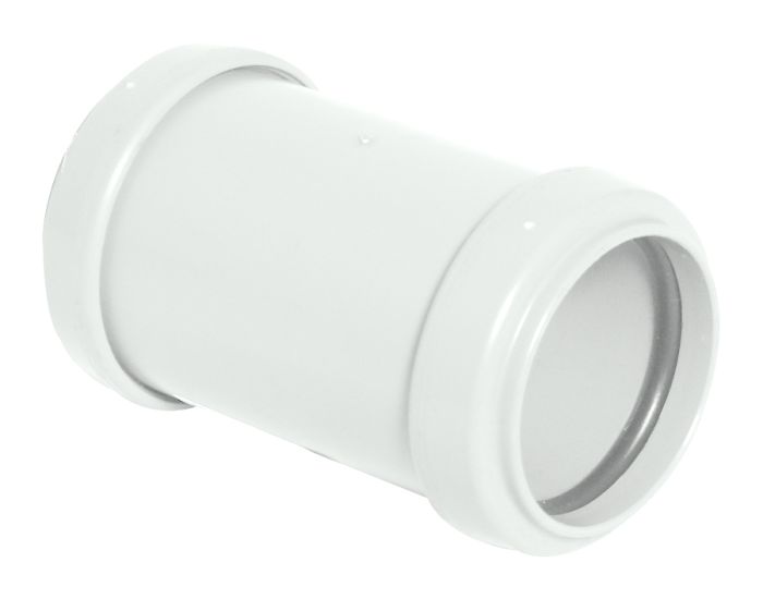 FloPlast Straight Coupling for Push Fit Waste Pipe (32mm) (White)