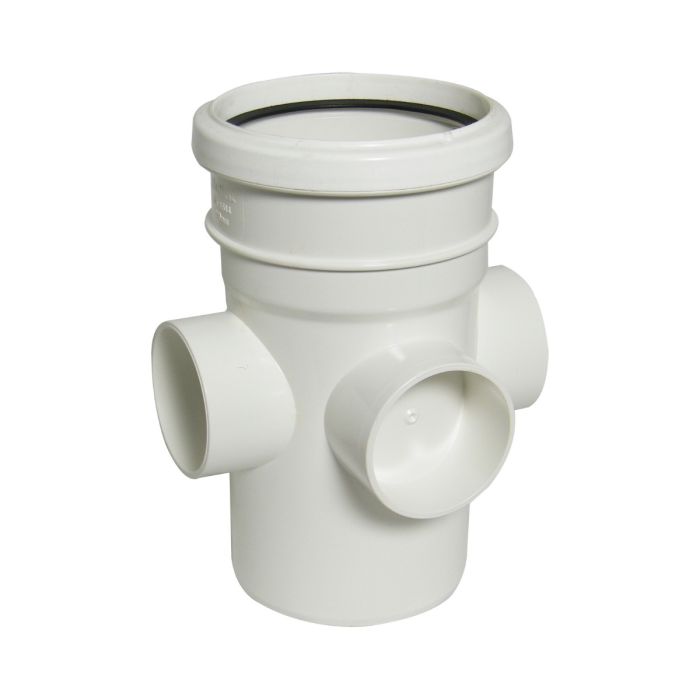 FloPlast 110mm Boss Pipe Socket/Spigot (White)