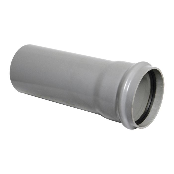 FloPlast Single Socket 110mm Soil Pipe (3m Lengths) (Grey) (Bundle of 10)