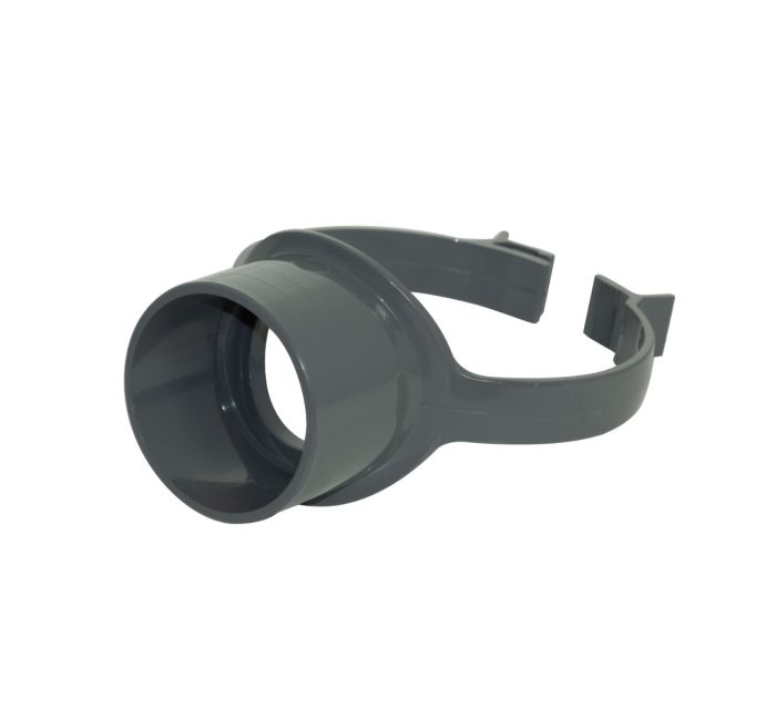 FloPlast 110mm Strap Boss (Anthracite Grey) (Grey)