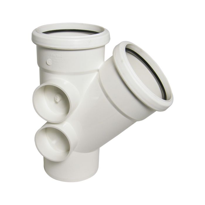 FloPlast 110mm 45 Degree Branch (White)