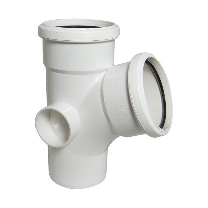 FloPlast 110mm 67.5 Degree Branch (White)