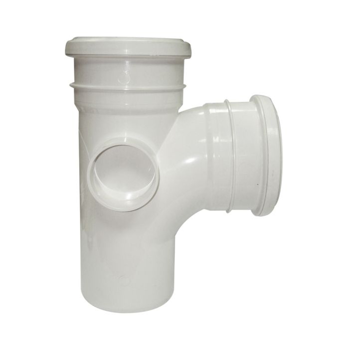 FloPlast 110mm 87.5 Degree Branch (White)