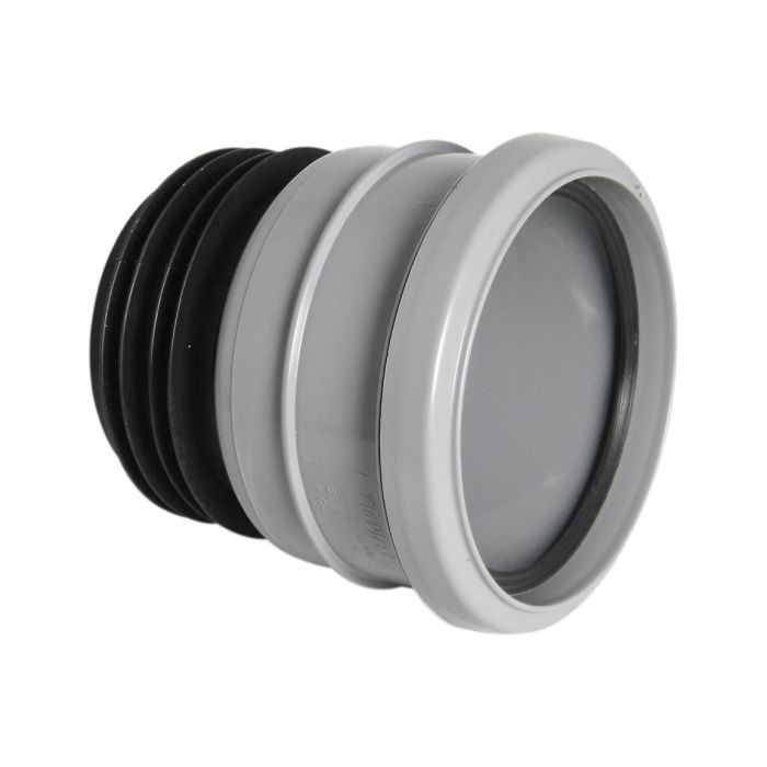 FloPlast Universal Pipe Connector (Adapts to Soil, Clay, Cast Iron and Drainage) (Grey)