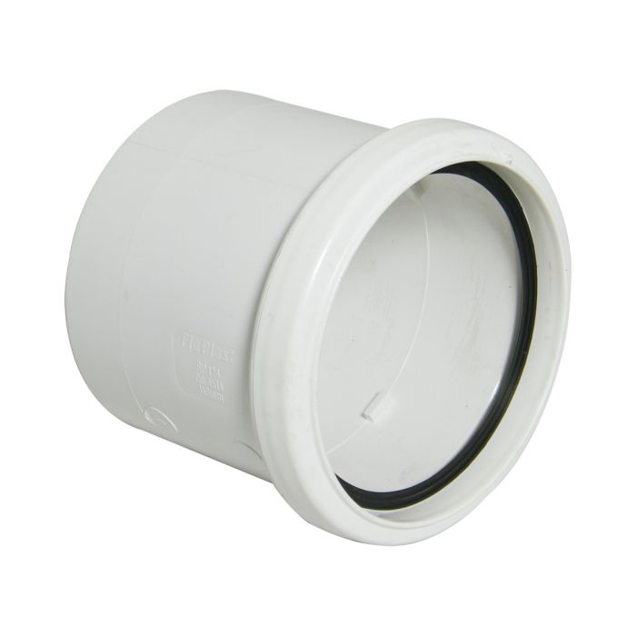 FloPlast 110mm Coupler Single Socket (White)