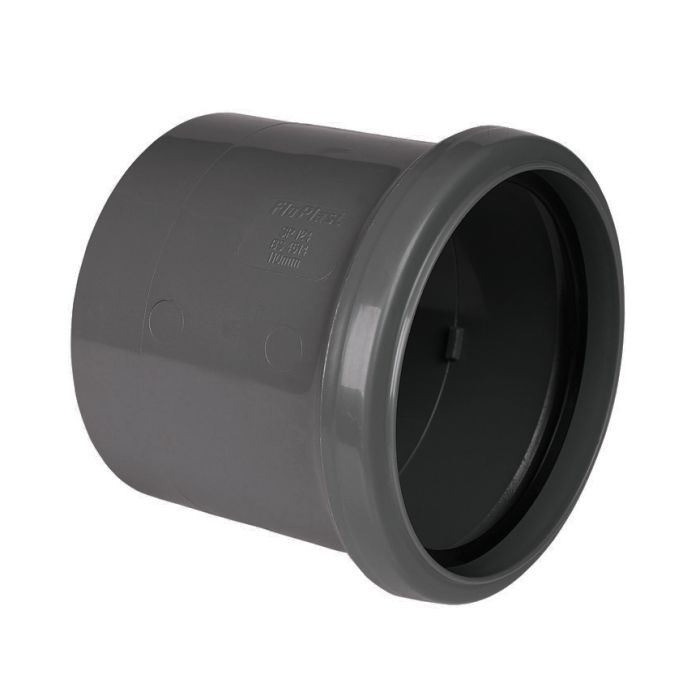 FloPlast 110mm Coupler Single Socket (Anthracite Grey)
