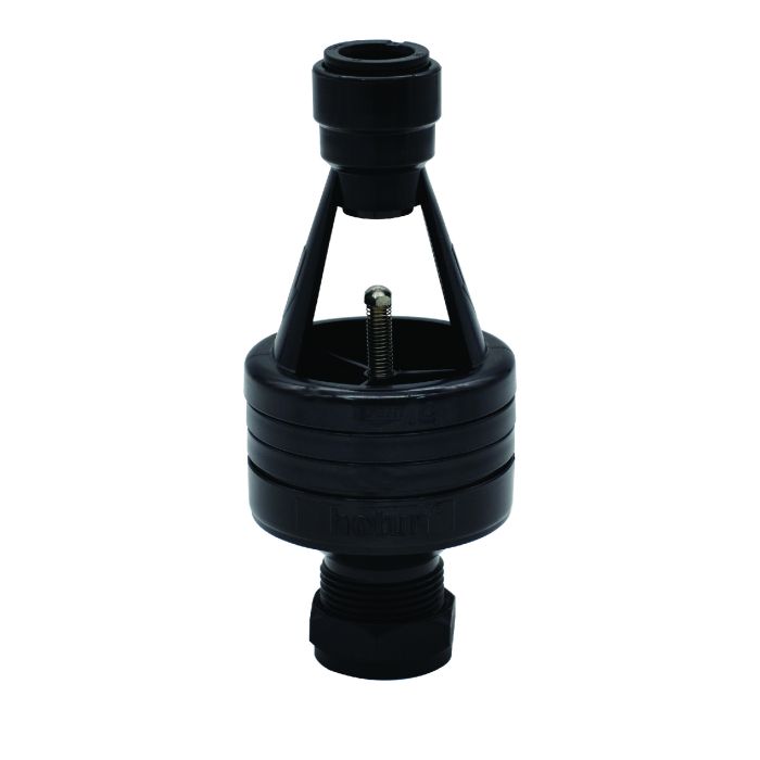 Pushfit Hotun Dry Trap Tundish Compression (Black) (15mm x 22mm)