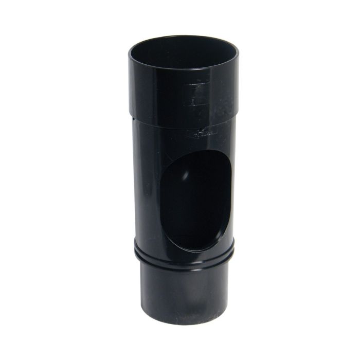 FloPlast Access Pipe 68mm Round Downpipe (Black)