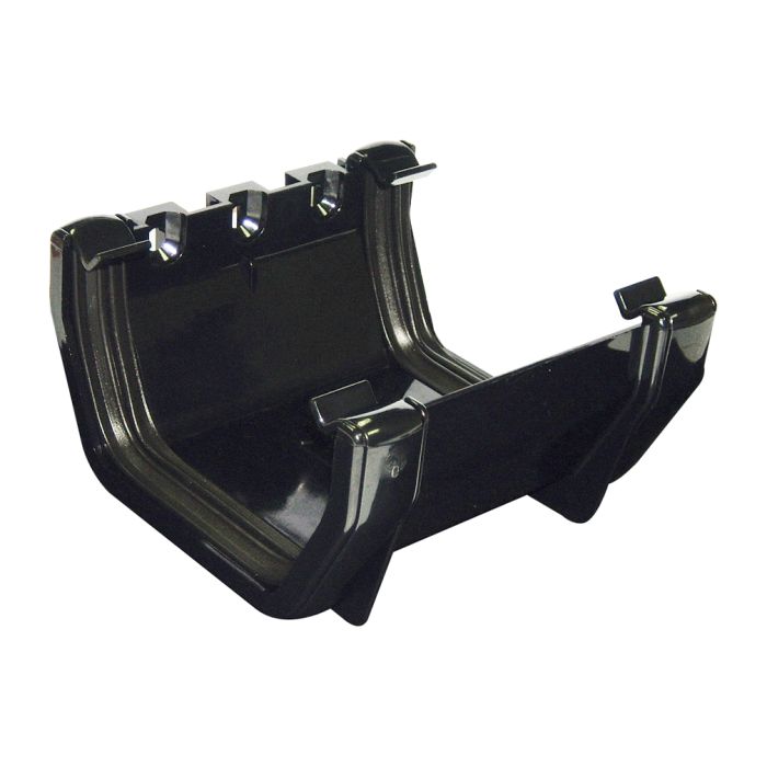 FloPlast Union Bracket for 114mm Square Rainwater System (Black)