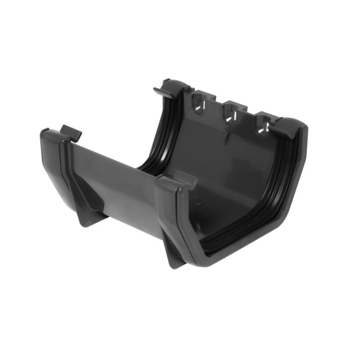 FloPlast Union Bracket for 114mm Square Rainwater System (Anthracite Grey)