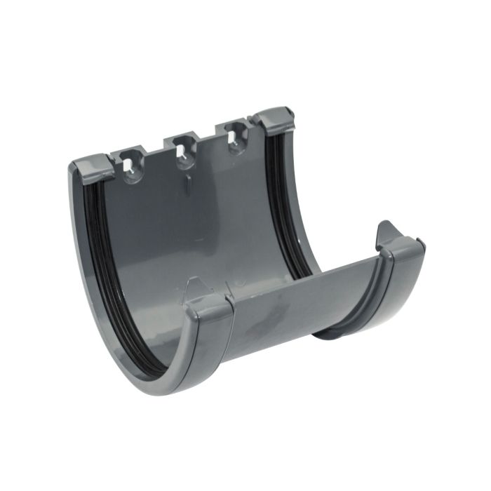 FloPlast Union Bracket for 115mm High-Capacity Deepflow Rainwater System (Anthracite Grey)