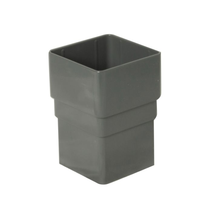 FloPlast Pipe Connector for 65mm Square Downpipe (Anthracite Grey)