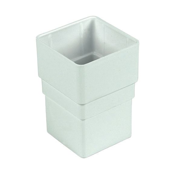 FloPlast Pipe Connector for 65mm Square Downpipe (White)