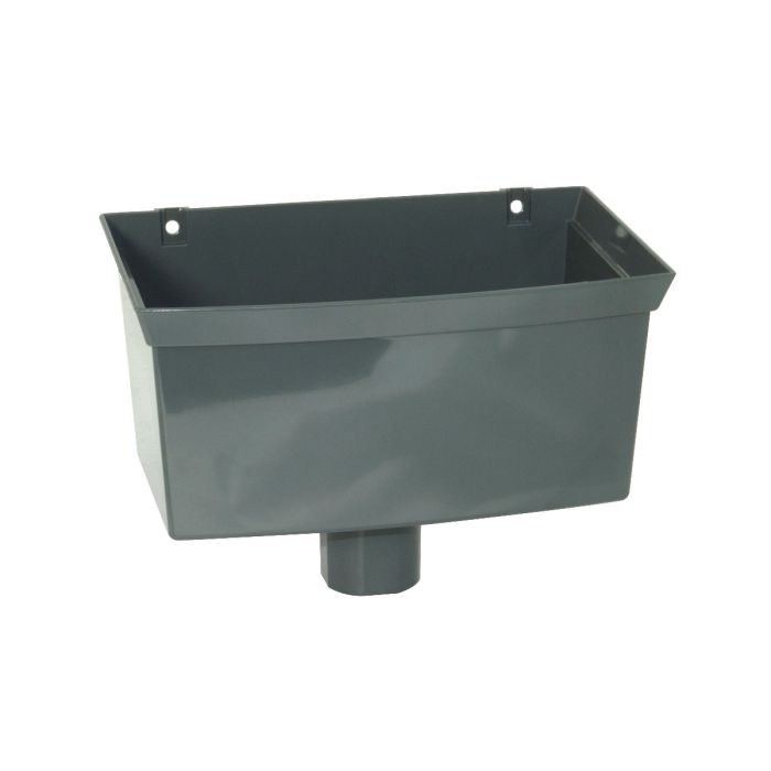 FloPlast Universal Hopper for 65mm Square and 68mm Round Downpipe (Anthracite Grey)