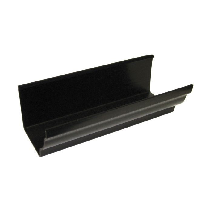 FloPlast Niagara Ogee Rainwater Gutter (4m Lengths) (Black) (Pack of 8)