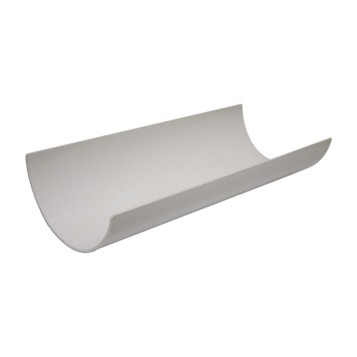FloPlast 112mm Half Round Gutter (4m Length) (White) (Bundle of 10)