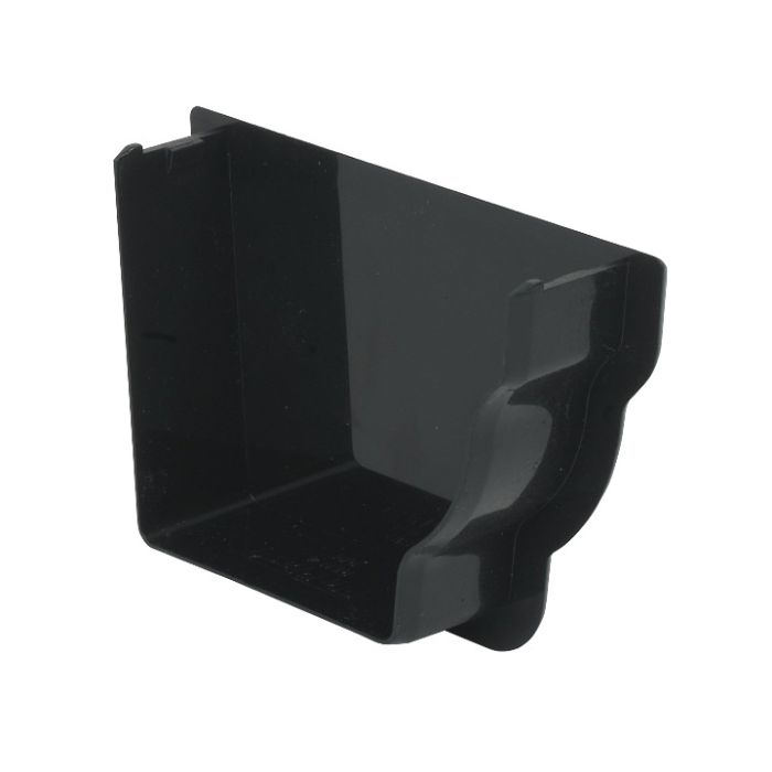 FloPlast Internal Stopend Right Hand for Niagara Ogee Rainwater System (Black)