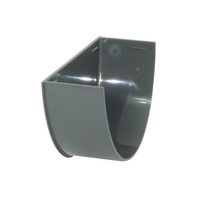 FloPlast Internal Stopend for 115mm High-Capacity Deepflow Rainwater System (Anthracite Grey)