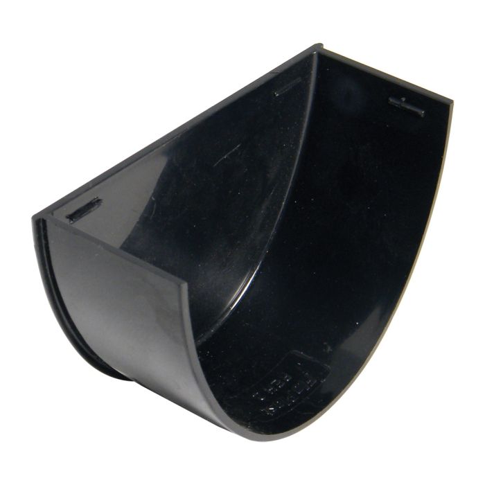 FloPlast Internal Stopend for 115mm High-Capacity Deepflow Rainwater System (Black)