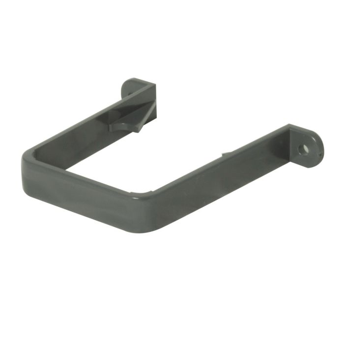 FloPlast Downpipe Clip for 65mm Square Downpipe (Anthracite Grey)