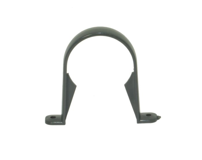 FloPlast Downpipe Clip for 68mm Round Downpipe (Anthracite Grey)