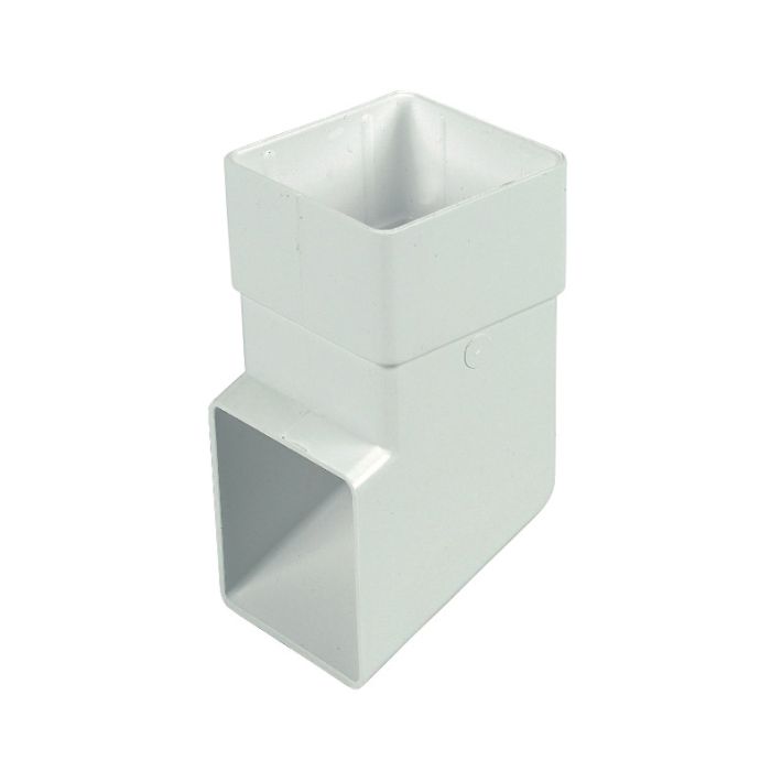 FloPlast Shoe for 65mm Square Downpipe (White)