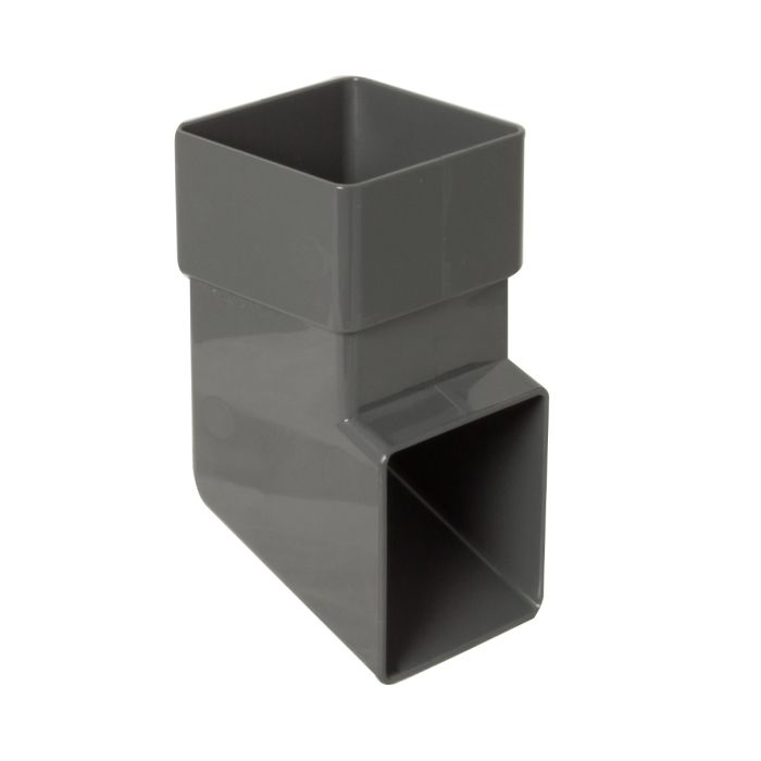FloPlast Shoe for 65mm Square Downpipe (Anthracite Grey)