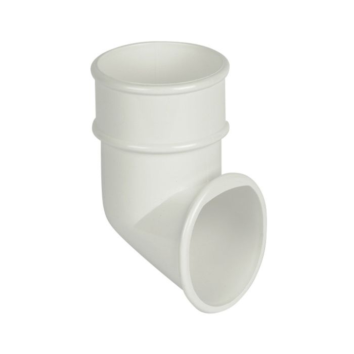 FloPlast Shoe for 68mm Round Downpipe (White)