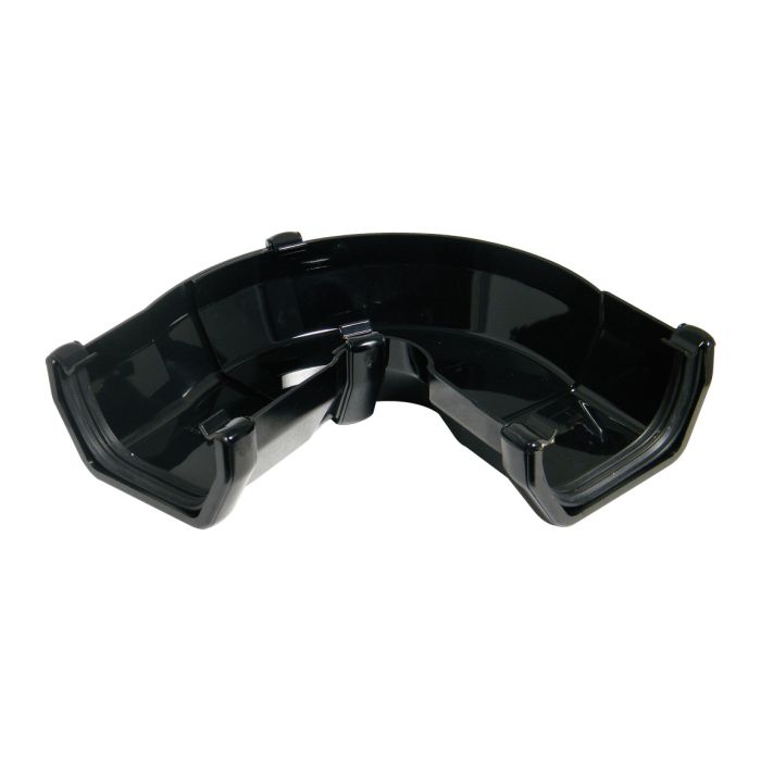 FloPlast 50 to 156 Degree Adjustable Angle for 114mm Square Rainwater System (Black)