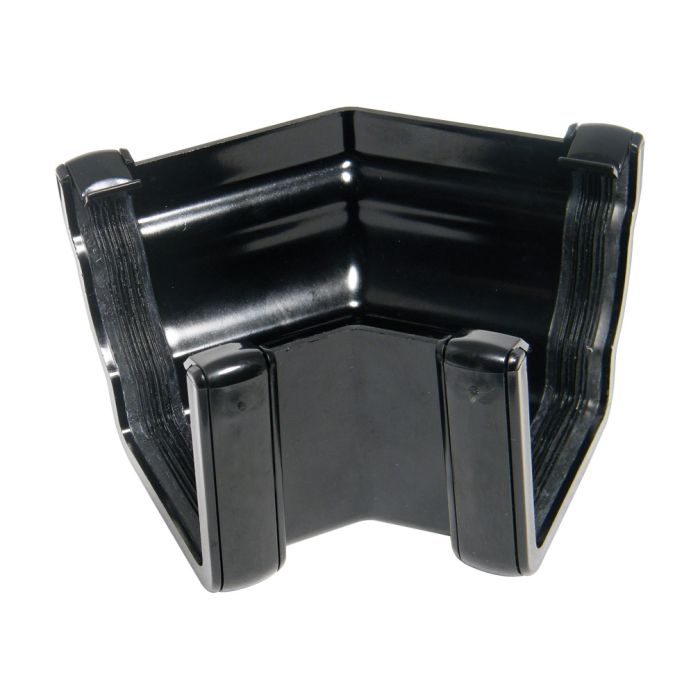 FloPlast External 45 Degree Angle for Niagara Ogee Rainwater System (Black)