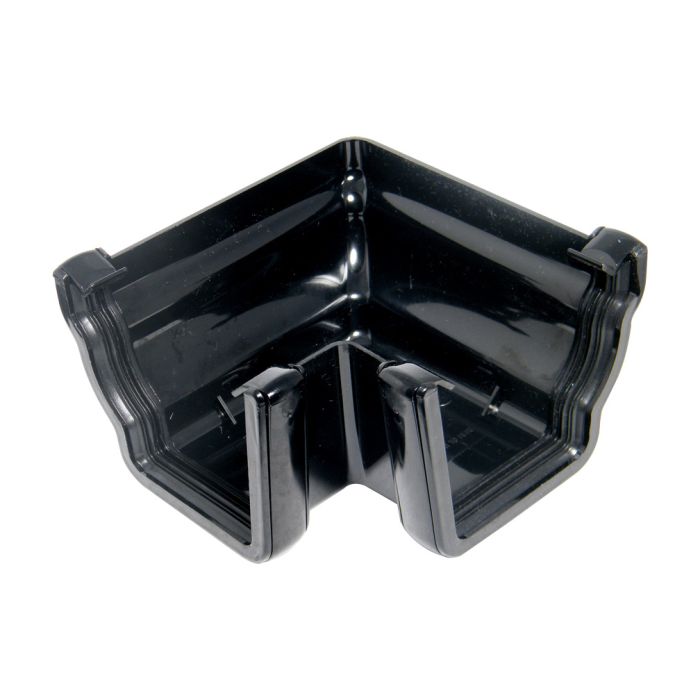 FloPlast External 90 Degree Angle for Niagara Ogee Rainwater System (Black)