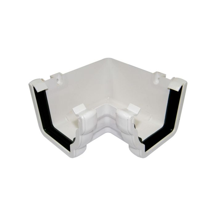 FloPlast Internal 90 Degree Angle for Niagara Ogee Rainwater System (White)