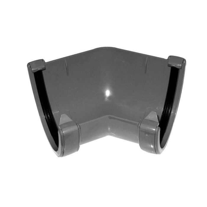 FloPlast 45 Degree Angle for 115mm High-Capacity Deepflow Rainwater System (Anthracite Grey)