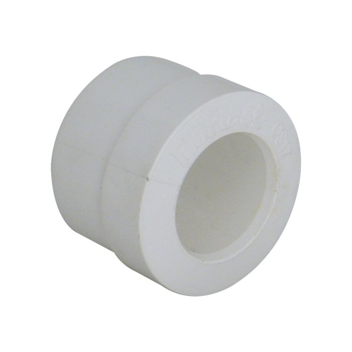FloPlast Overflow Solvent and Push Fit Adaptor (40mm x 21.5mm) (White)