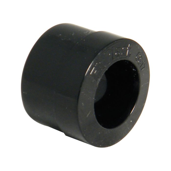 FloPlast Overflow Solvent and Push Fit Adaptor (32mm x 21.5mm) (Black)