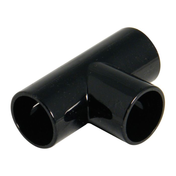 FloPlast Overflow 90 Degree Tee (21.5mm) (Black)
